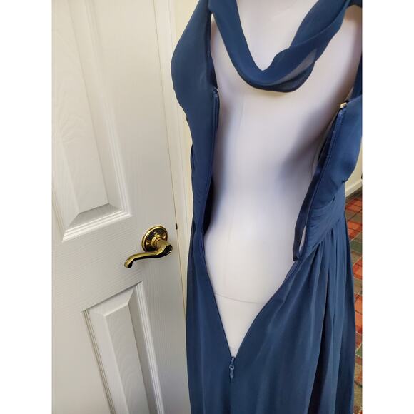 Lulu's Gown Maxi Floor Length Dress Holiday Formal Prom Wedding Bridesmaid Party - Picture 13 of 16